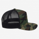 5 Panel Camouflage Mesh Polyester Baseball Cap Flat Breathable Sport Snapback Hats
