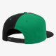 Black Green 5 Panel Snapback Baseball Cap Hat
