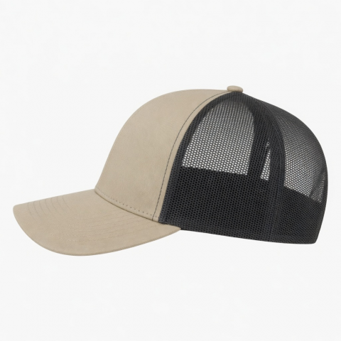 6 Panel Canvas Polyester Cotton Adjustable Unisex Trucker Hat