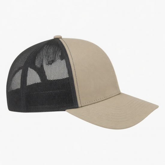 6 Panel Canvas Polyester Cotton Adjustable Unisex Trucker Hat