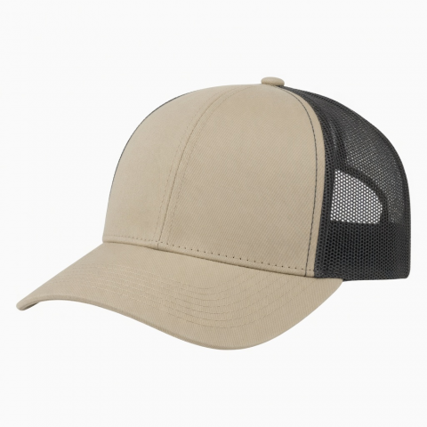 6 Panel Canvas Polyester Cotton Adjustable Unisex Trucker Hat