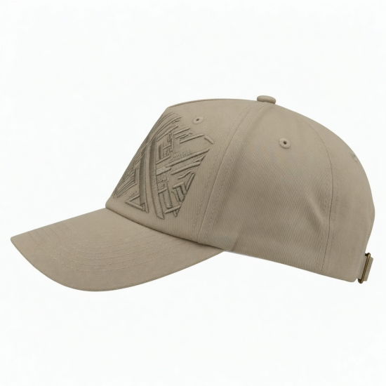 5 Panel Cotton Baseball Cap 3D Raised Embroidery Tone Hats