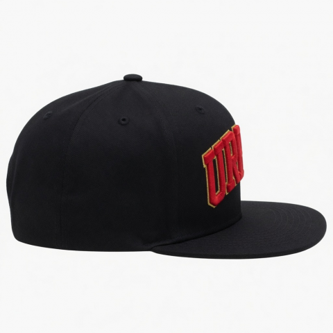 Flat Bill 3D Embroidery Embroidered Snapback Hat Cap