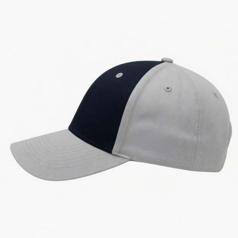 Adjustable 2 Tone Baseball Hats Cotton 5 Panel Sports Cap 3D Raised Embroidery Baseball
