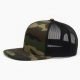 Flat Snapback Cap Camo Mesh Structured Cotton Baseball Hip Hop