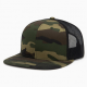 Flat Snapback Cap Camo Mesh Structured Cotton Baseball Hip Hop