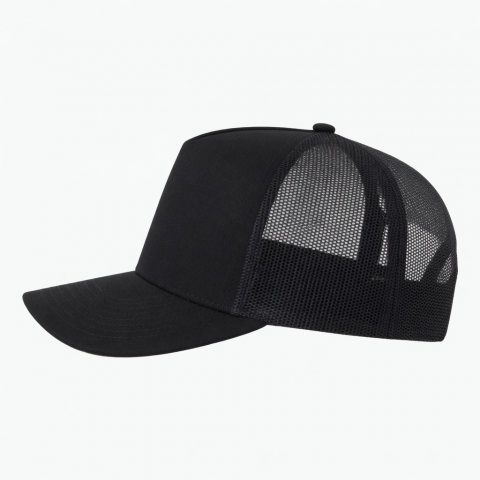5 Panel Cap Embroidery Mesh Trucker Hat