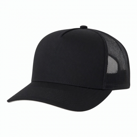 5 Panel Cap Embroidery Mesh Trucker Hat
