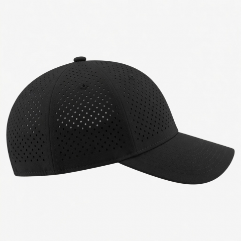 Polyester Sports Hat Laser Perforated Baseball Cap