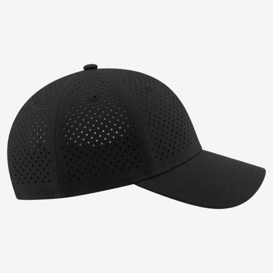 Polyester Sports Hat Laser Perforated Baseball Cap
