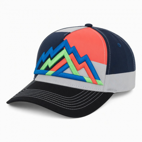 3D Embroidery Cotton Running Sports Tone 5 Panel Baseball Cap Hats