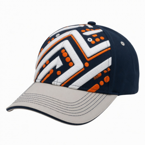 Puff Embroidery Caps 3D Raised Two-tone Embroidered Hats Baseball Caps
