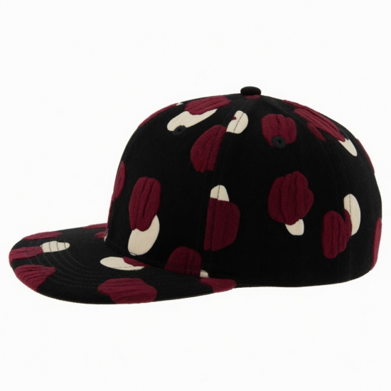 Unisex Flat Snapback Cap Hip Hop Snapback Hat Puff
