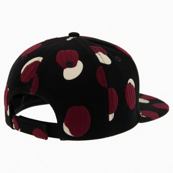Unisex Flat Snapback Cap Hip Hop Snapback Hat Puff