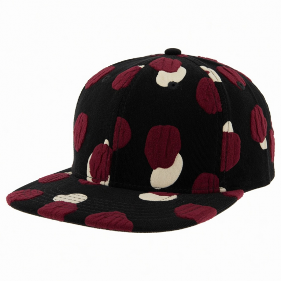 Unisex Flat Snapback Cap Hip Hop Snapback Hat Puff