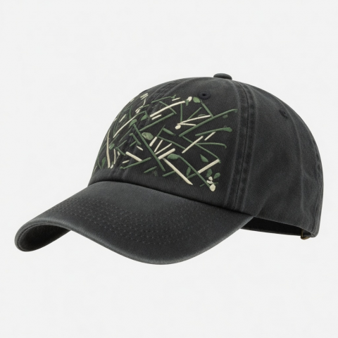 6 Panel Cotton Embroidery Baseball Cap Hip Hop Unstructured Vintage Dad Hat Style 6643