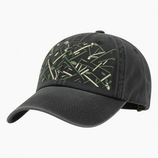 6 Panel Cotton Embroidery Baseball Cap Hip Hop Unstructured Vintage Dad Hat Style 6643
