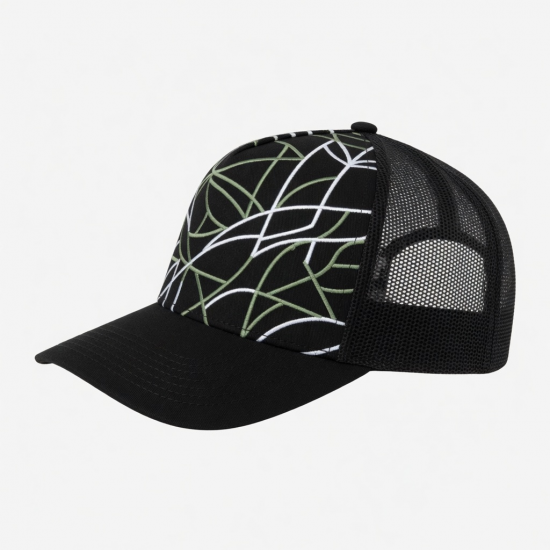 Embroidered 5 Panel Unisex Baseball Cap Breathable Mesh Structured Baseball Cap