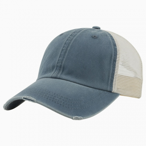 Unisex Vintage Cotton Adjustable Trucker Dad Hat Distressed Sports Caps Blank Washed