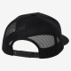 Unisex Trucker Cap Solid Black Mesh Adjustable Casual Outdoor Hat Summer Breathable